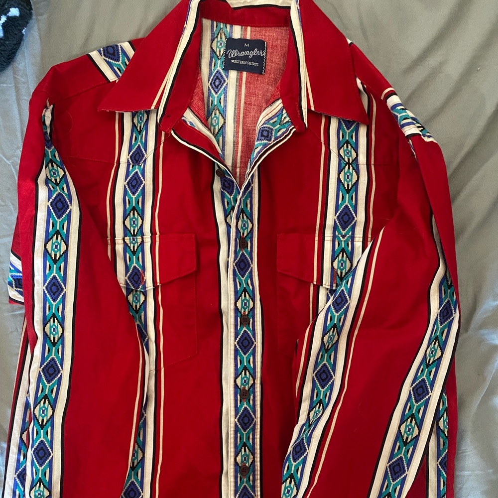 Women’s wrangler western shirt size medium